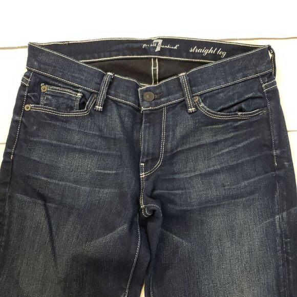 7 For All Mankind Straight Leg 27 Valiant Joan - Picture 6 of 8